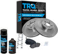 TRQ Front Brake Pad & Rotor Kit - Complete OE Replacement Kit