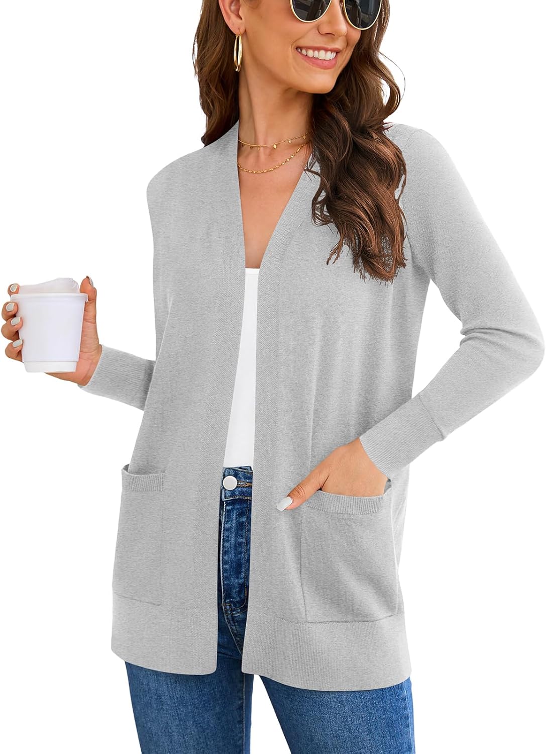 Women's Long Sleeve Cardigan Sweaters for Casual Fashion Style
