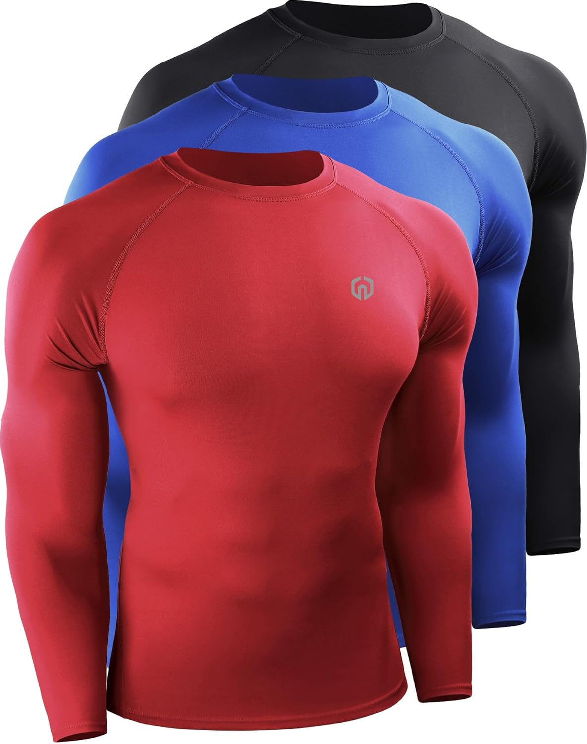 NELEUS Men's 3 Pack Athletic Compression Shirts for All Sports