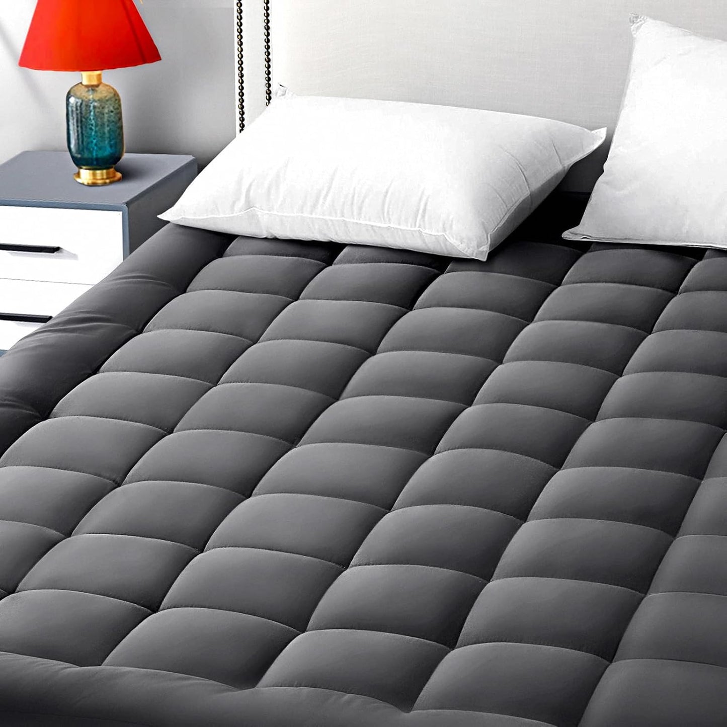 EASELAND King Size Mattress Pad Pillow Cooling Top Protector