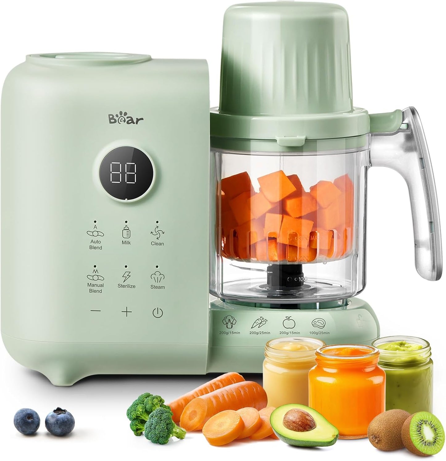 Bear Baby Food Maker: Multifunction Steamer and Blender for Babies