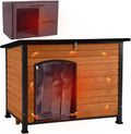 Aivituvin Dog House Outdoor Indoor Kennel with Insulated Liner