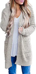 ZESICA Women's Fall Long Sleeve Chunky Knit Cardigan - Cozy Layering