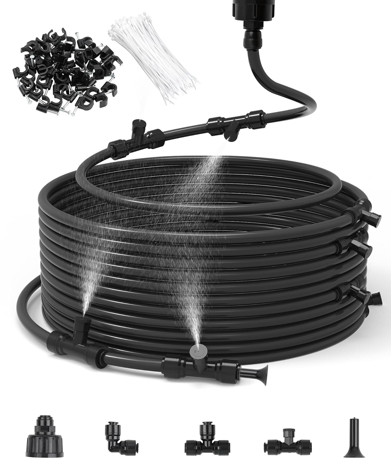 100FT Misters for Outside Patio Cooling System with 36 Nozzles