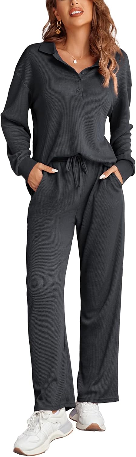 Ekouaer Womens 2 Piece Matching Lounge Sets for Cozy Comfort