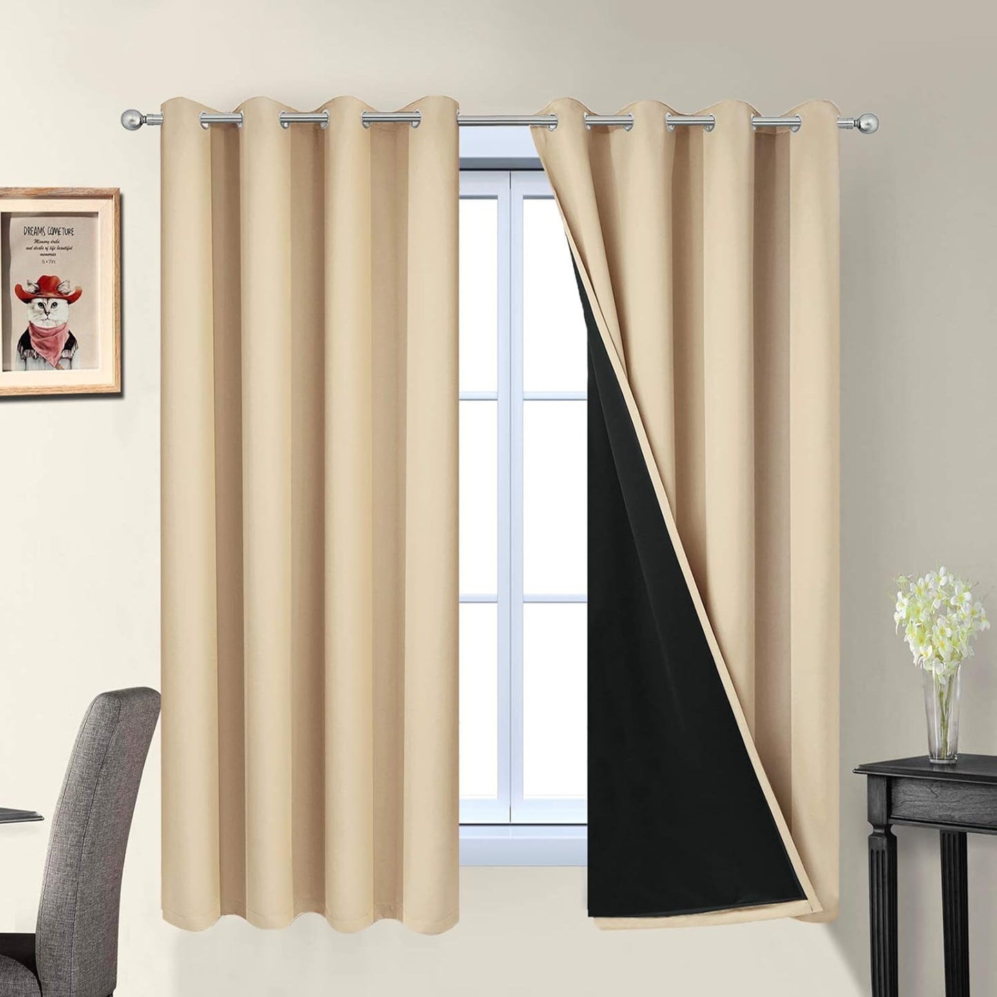 Yakamok Home Decor Thermal Insulated Blackout Drapes