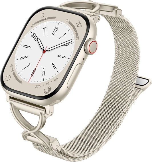 Dirrelo Metal Mesh Band for Apple Watch: Sleek & Secure