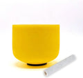 TAIFENG E Note Solar Plexus Yellow Quartz Singing Bowl 8 in