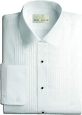 Mens Tuxedo Shirt Poly Cotton Laydown Collar 1/4 Inch Pleat - Slim Fit