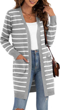 Women's Classic Long Cardigan Sweater - Lightweight Everyday Layer