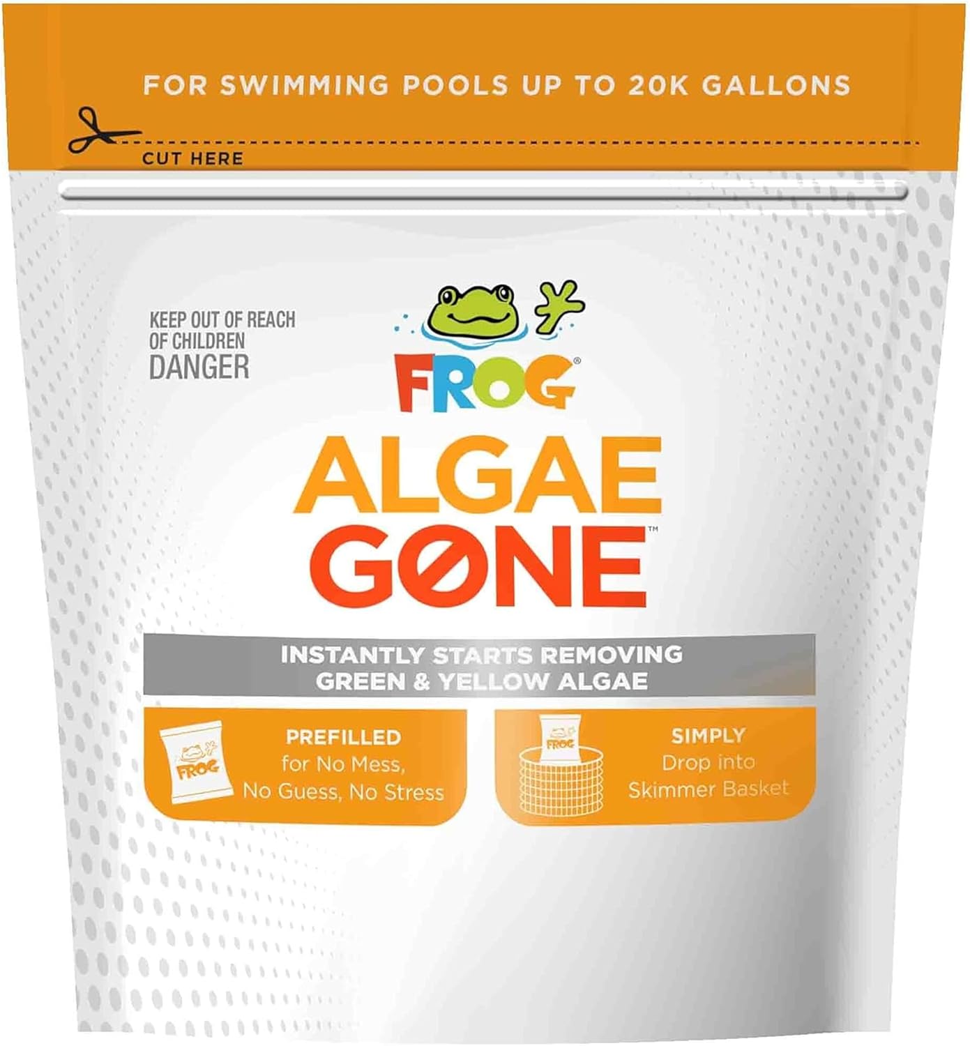 FROG Algae Gone Algaecide for Pools Up to 20,000 Gallons