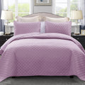 Reversible Twin Quilt Bedding Set with Pillow Sham - Lightweight