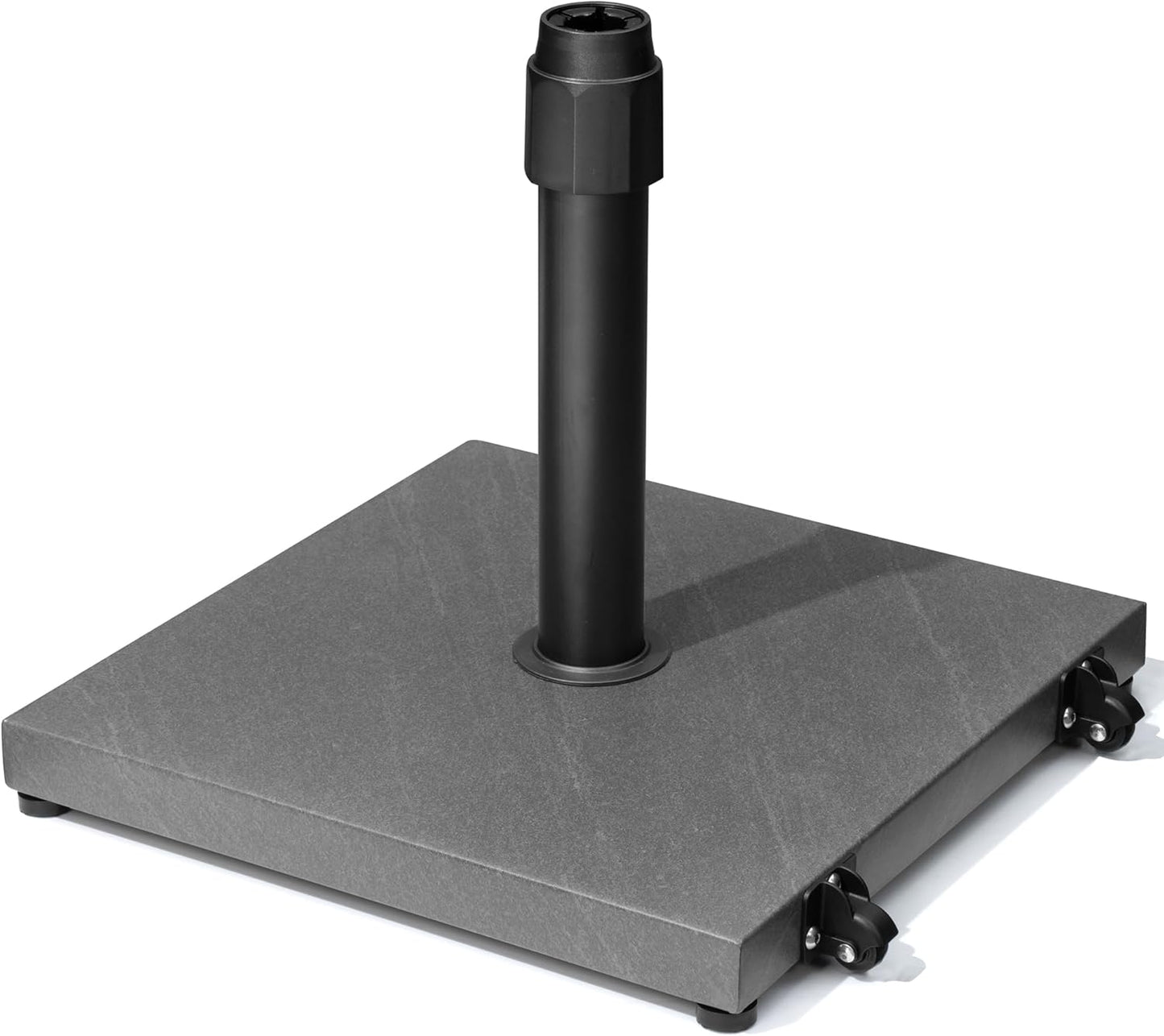 42lbs Heavy Duty Patio Umbrella Base with Wheels for Stability
