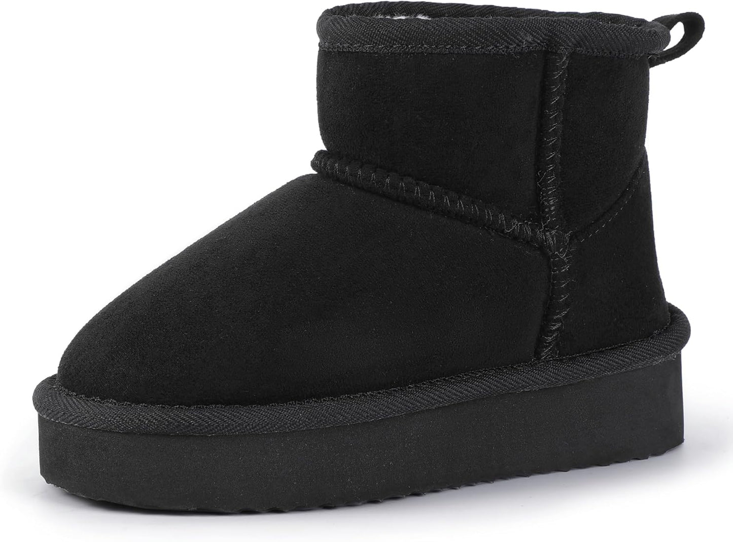 Hehainom Girls Boots for Kids - Warm Faux Fur Winter Booties