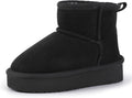 Girls Snow Boots Faux Fur Lined Ankle Booties - Warm Winter Choice