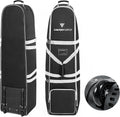 Golf Travel Bag with Wheels Portable Club Cover - Foldable Protection