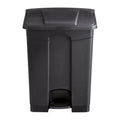 Safco Step On Plastic Trash Can with Foot Pedal - Hands-Free 17 Gallon