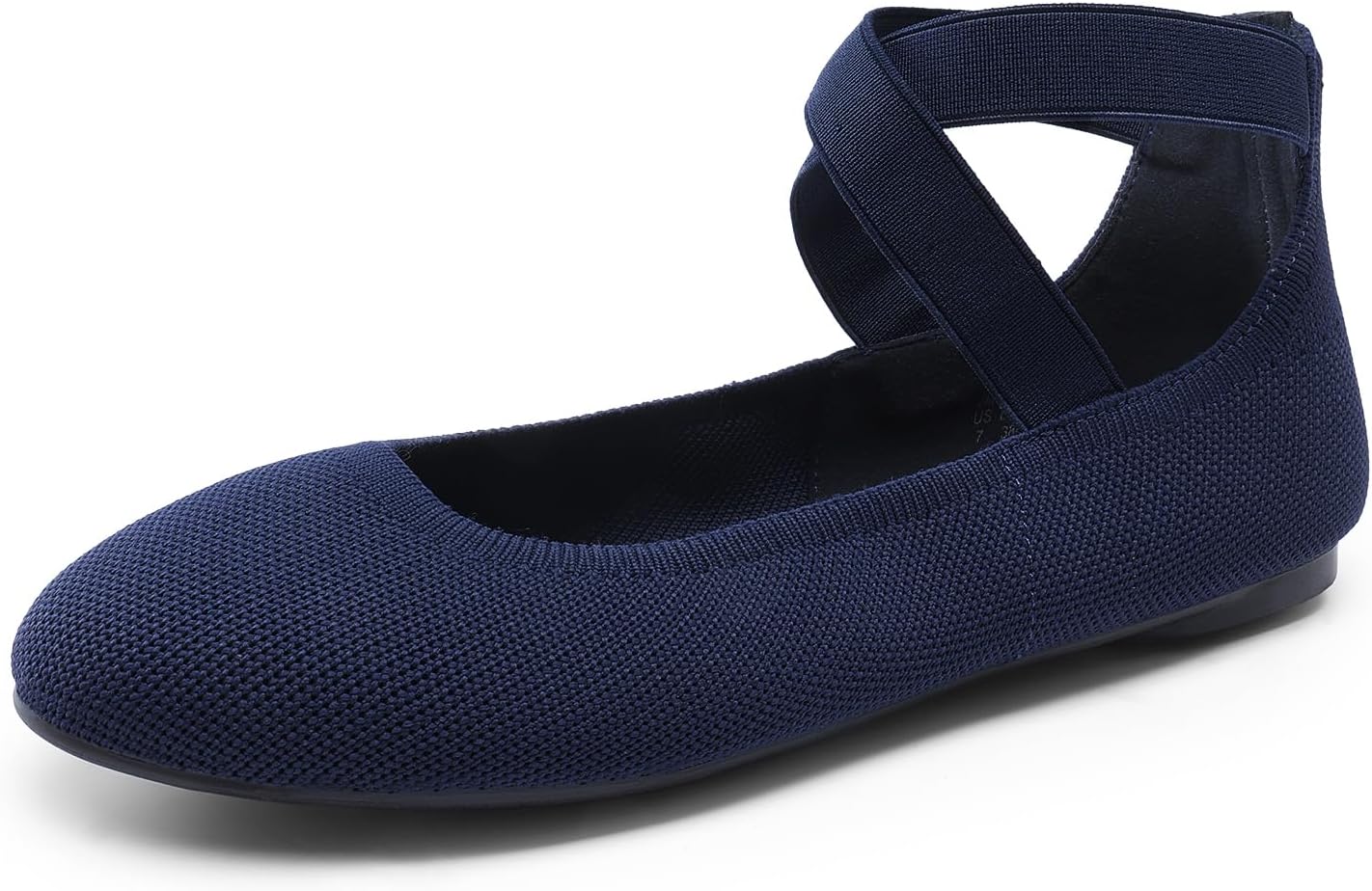 DREAM PAIRS Women's Comfortable Fashion Elastic Ankle Strap Flats