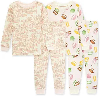 Burt's Bees Baby Girls' Pajamas Set in 100% Organic Cotton