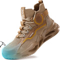 Steel Toe Work Shoes - Lightweight Slip On Safety Sneakers
