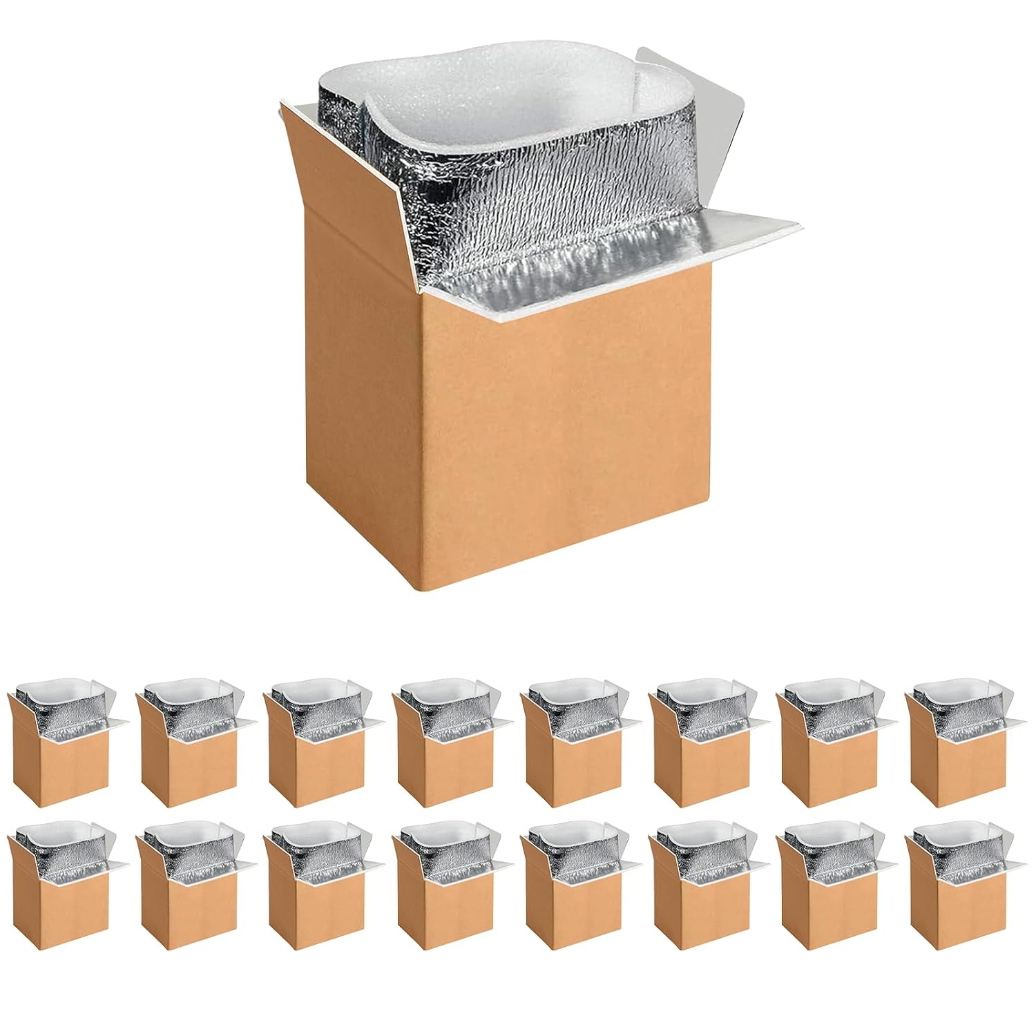 16 Pack Insulated Shipping Boxes for Cold Pack Shipping Needs