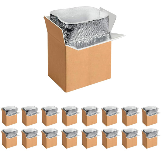 16 Pack Insulated Shipping Boxes for Cold Pack Shipping Needs
