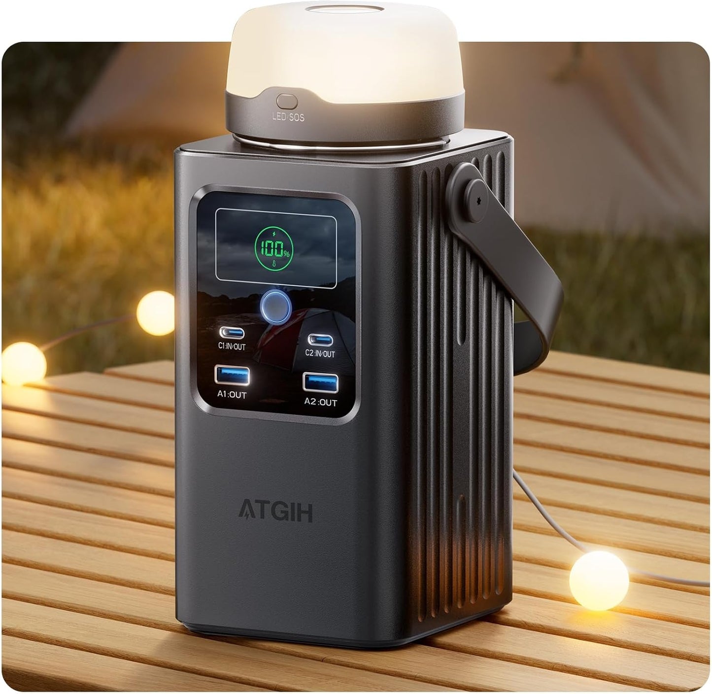 Portable Power Station 198.4Wh for Camping and Emergencies