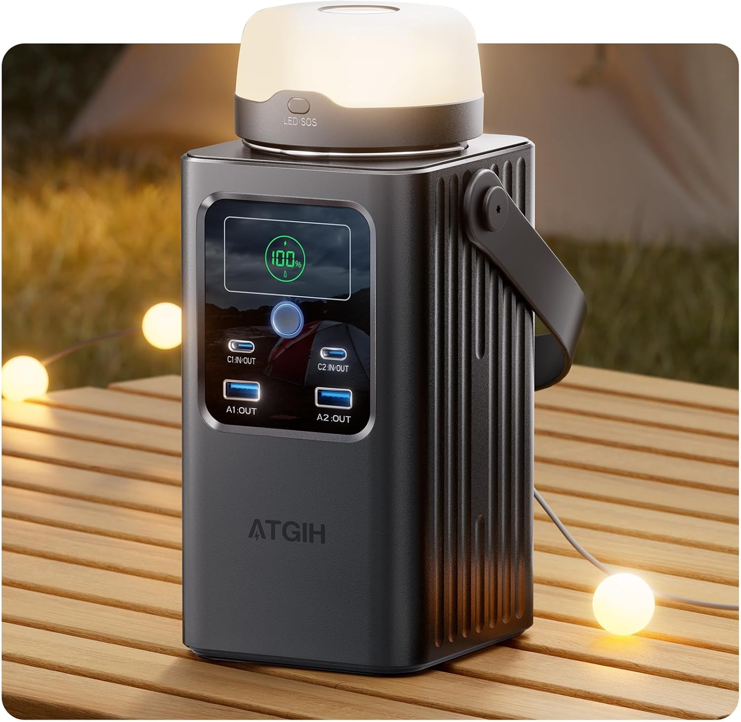 Portable Power Station 198.4Wh for Camping and Emergencies