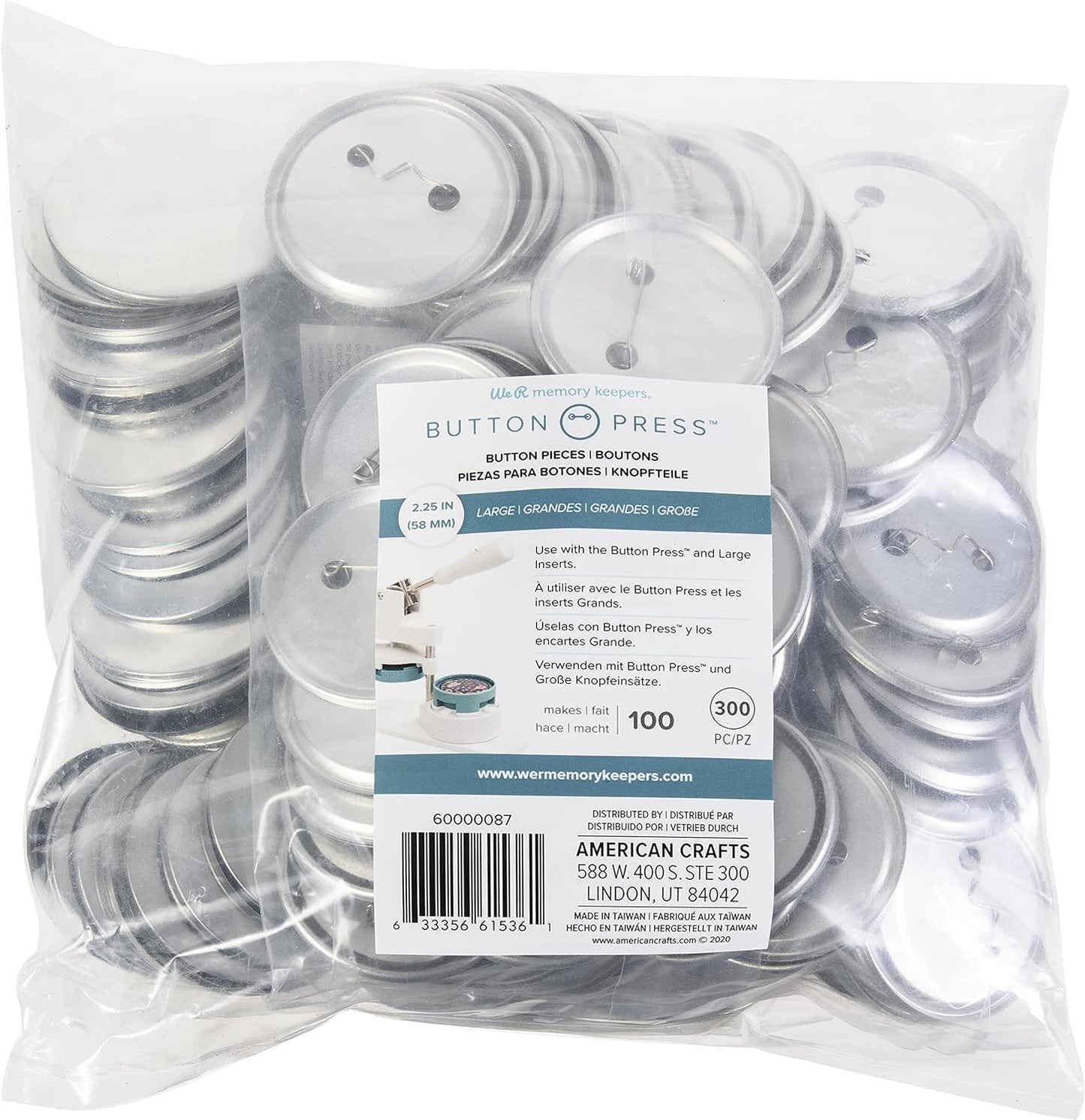 Create Custom Buttons with We R Memory Keepers Button Press Refill