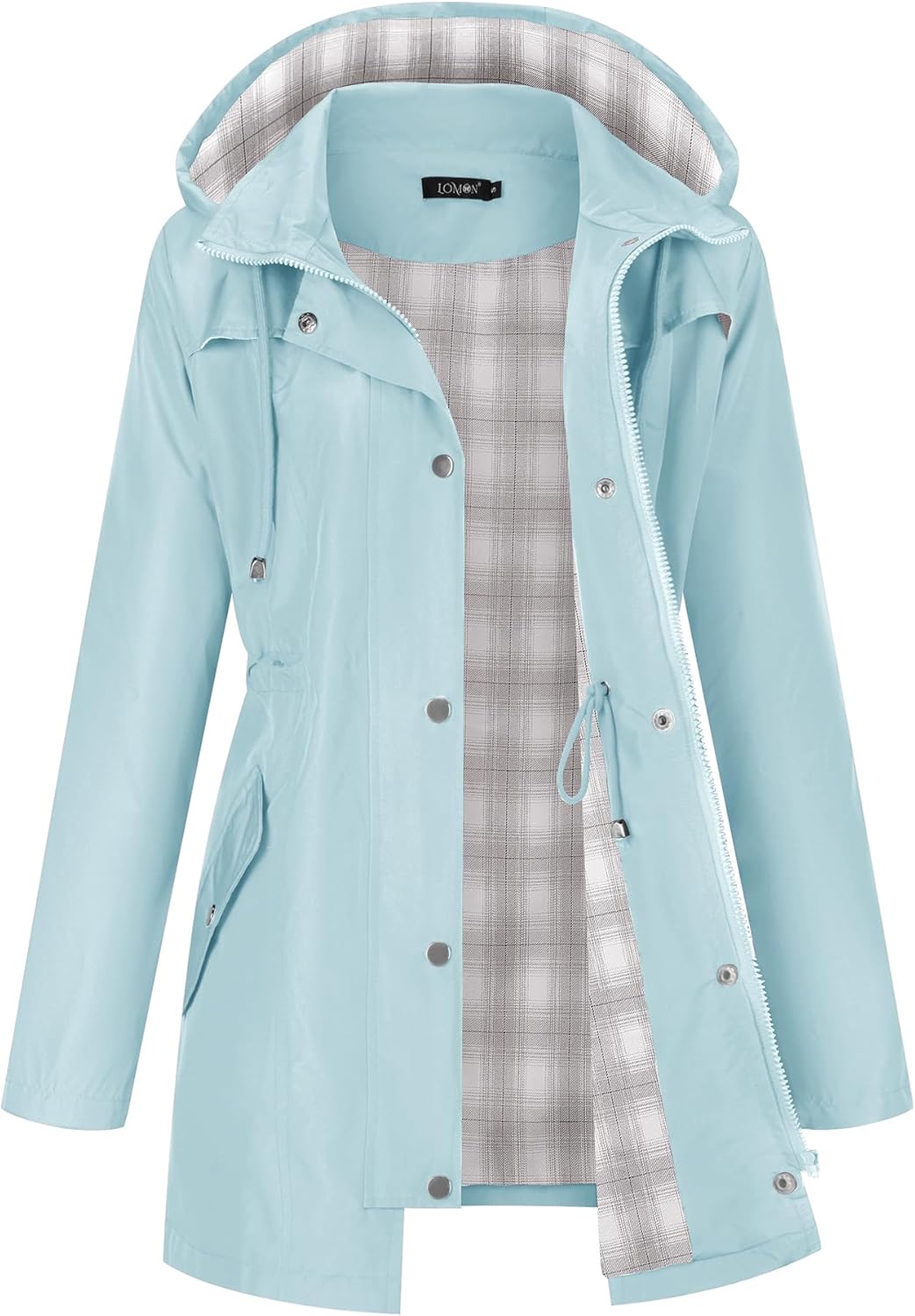 LOMON Women Waterproof Outdoor Hiking Raincoat Lightweight Jacket
