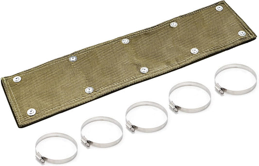 Racewill Titanium Pipe Shield with Gloves for Exhaust Heat