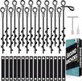 Trampoline Anchors Set of 16 - Heavy Duty Stakes for High Wind Hold