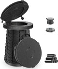 XXL 19.7in Adjustable Foldable Portable Camping Toilet - Taller