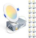 4 in Ultra-Thin LED Recessed Lighting 6CCT Dimmable - Slim 9W 750LM