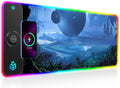 GIM 15W Wireless Charging RGB Gaming Mouse Pad - Large RGB Desk Mat