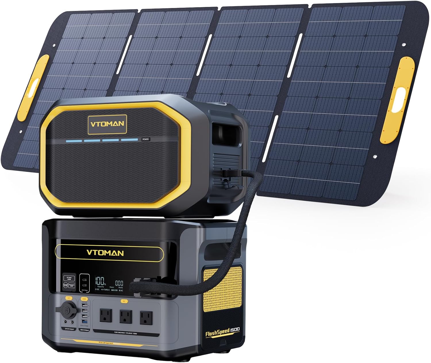 VTOMAN Solar Generator Bundle - 3000W Peak Power!