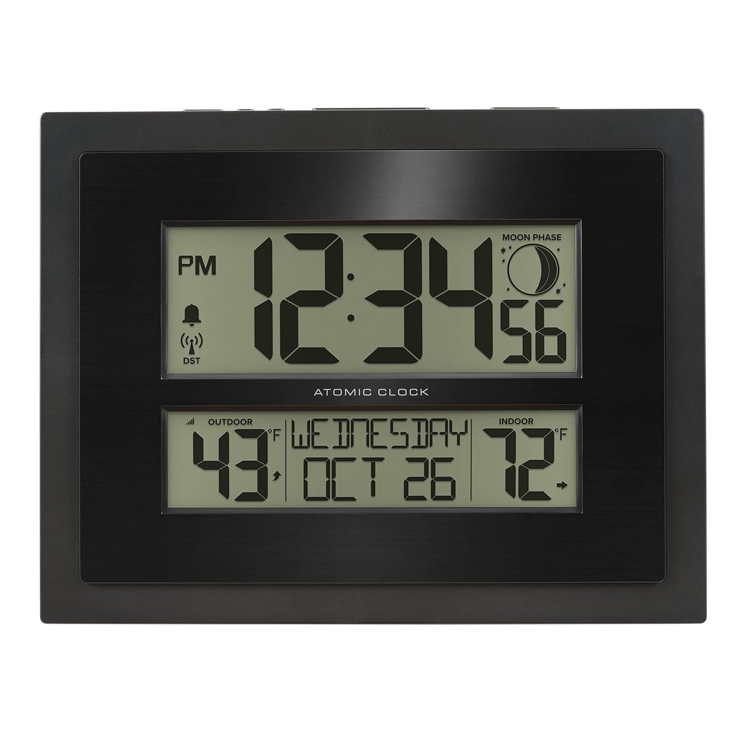 La Crosse Technology Digital Atomic Clock with Outdoor Temp