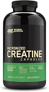 Micronized Creatine Monohydrate Capsules for Muscle Power 300ct