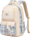Teen Girl School Backpack Cute Bookbag with Laptop Compartment - Peach