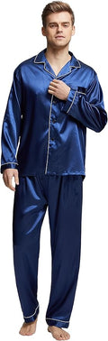 Men's Classic Satin Pajama Set by TONY & CANDICE for Cozy Comfort