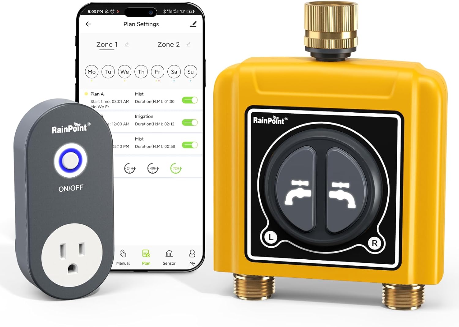 RAINPOINT WiFi Water Timer: Smart Lawn Irrigation Control