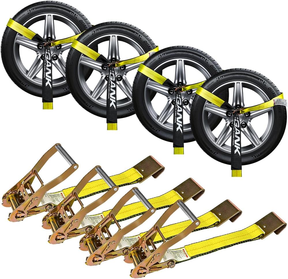 Car Tie Down Straps for Trailers - Secure Your Vehicle Safely