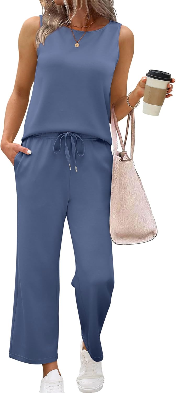 SAMPEEL Two Piece Sets for Women Summer Outfits Beach Vacation