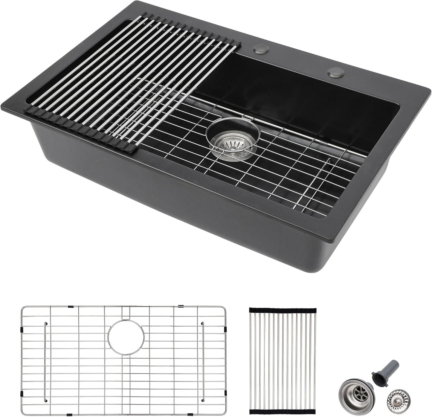 33 Inch Granite Composite Kitchen Sink for Modern Kitchens