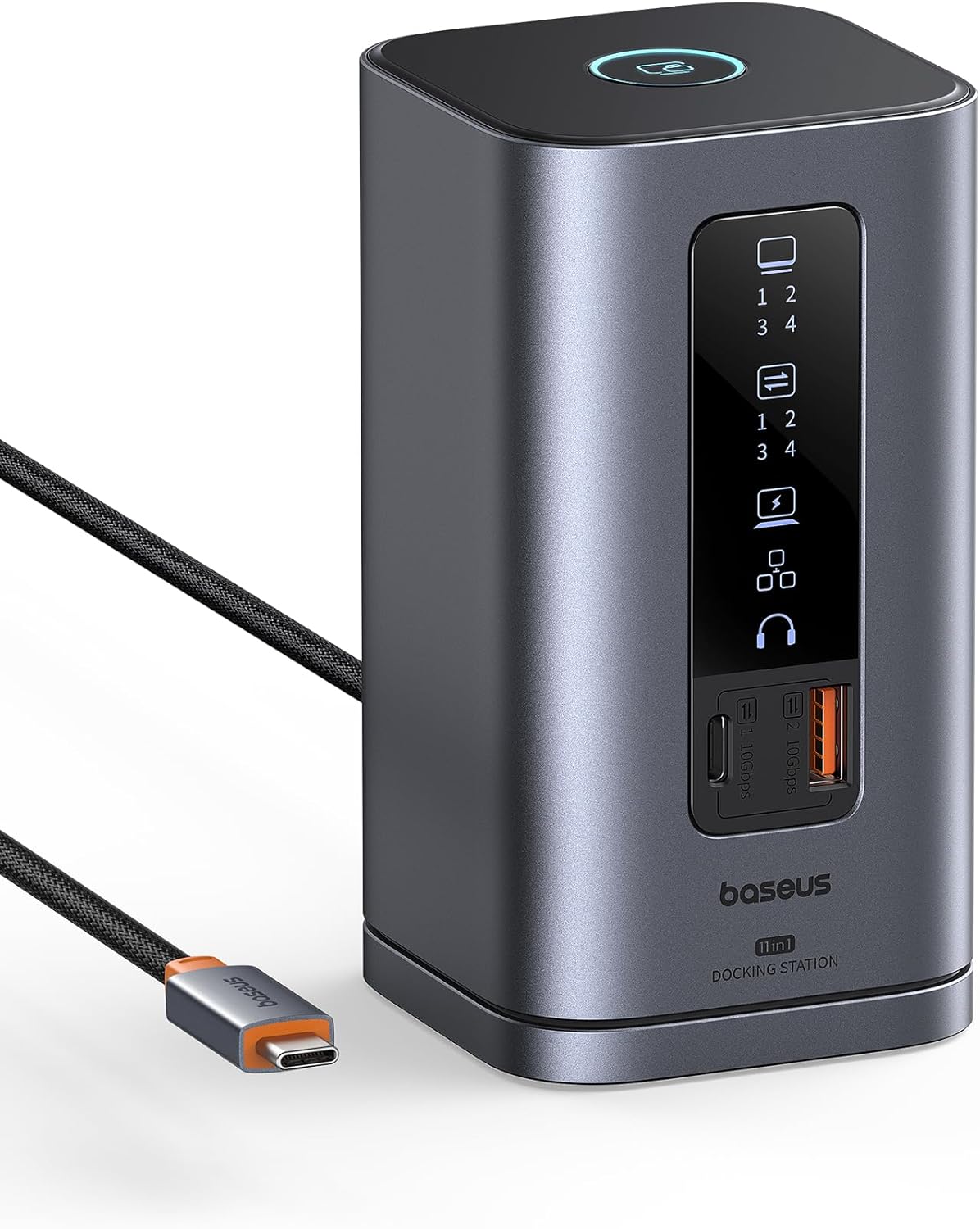 Baseus 11-in-1 Dock: Triple Display, 4K HDMI/DP, 10Gbps Ports