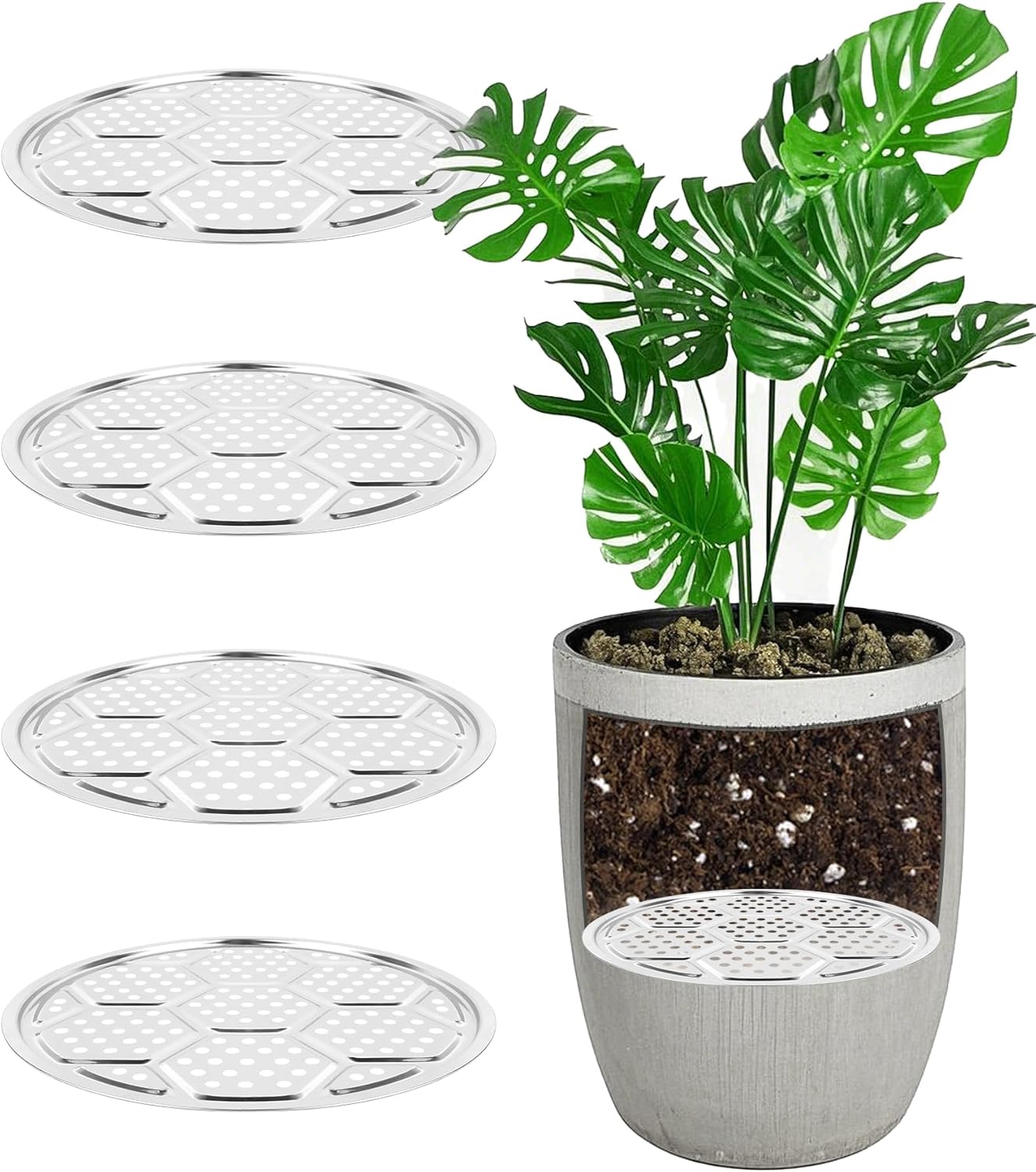 KOROI 4 Packs Planter Insert for Large Pots - Durable & Versatile