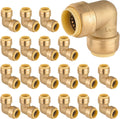20-Pack HeSun Pushfit 90 Degree Elbow 1/2in x 1/2in - Fast Tool-Free