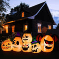 HBlife 8 FT Halloween Inflatable Pumpkin - Bright Animated Yard Decor