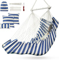 Hammock Chair with Cushions and Foot Rest for Ultimate Comfort