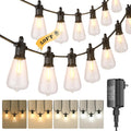 Kawaya Outdoor String Lights for Patio - Dimmable 50FT ST38 Edison